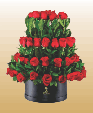 22 Box con 80 Rosas Rojas mas fino Follaje